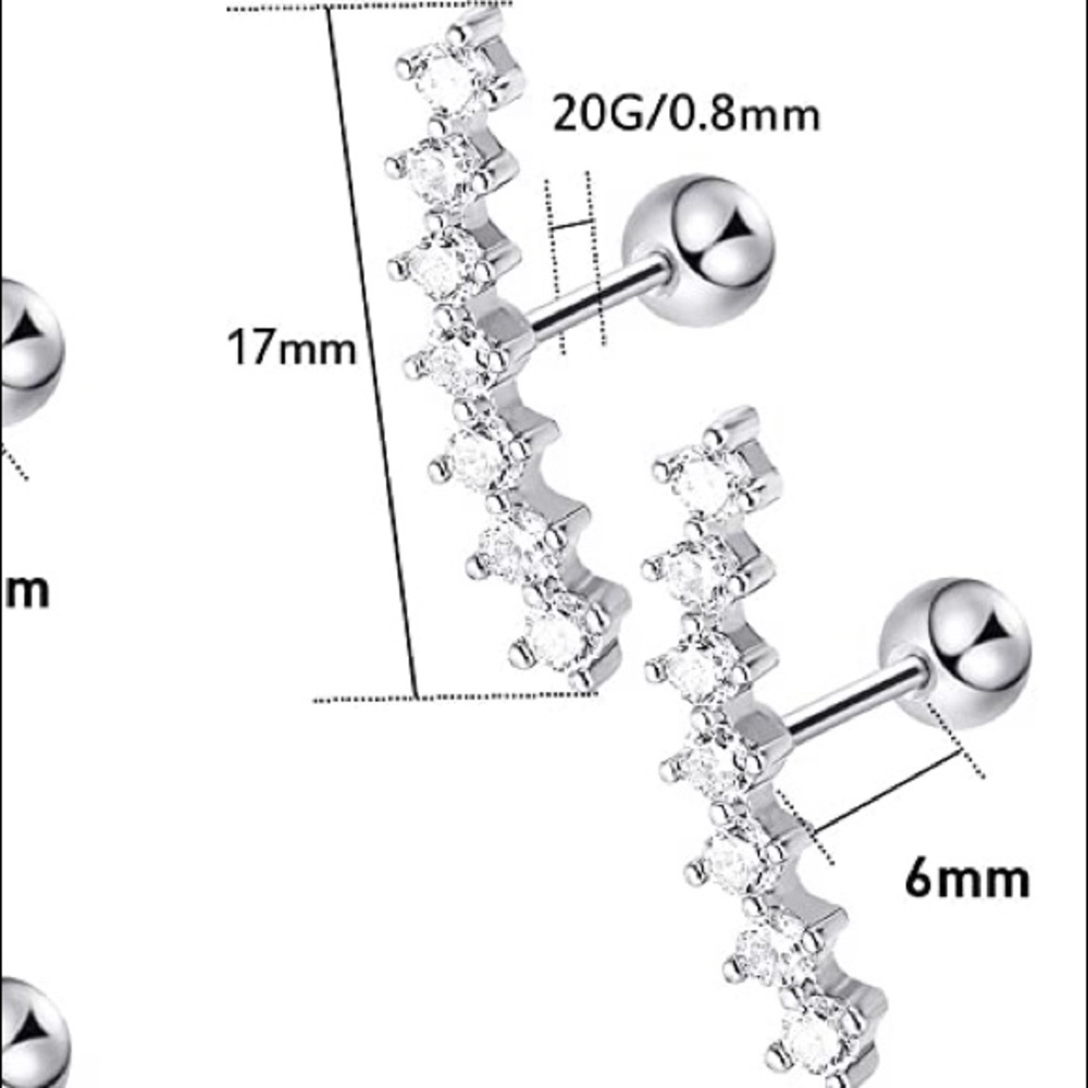 Cartilage/helix earrings